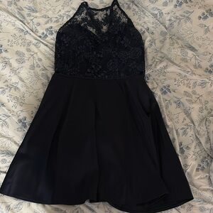 Beautiful navy blue mini dresss